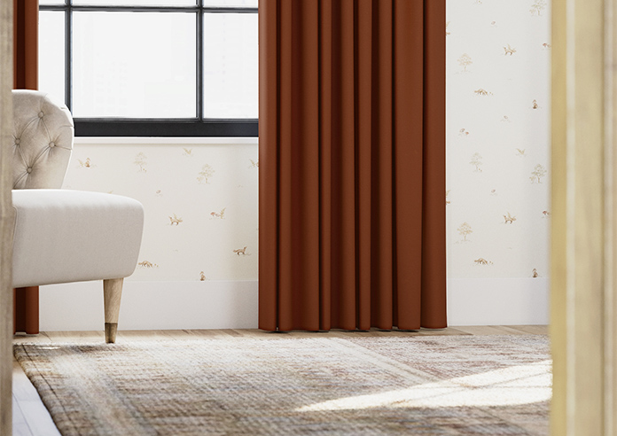 Ascot, Terracotta - Made to Measure Curtains - Image 5